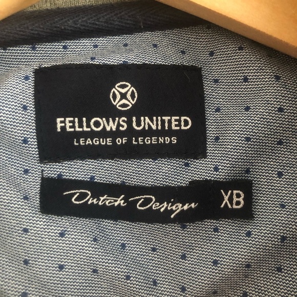 Fellows United Preppy Navy and Orange Striped Rugby Sweater XL - Picture 8 of 10